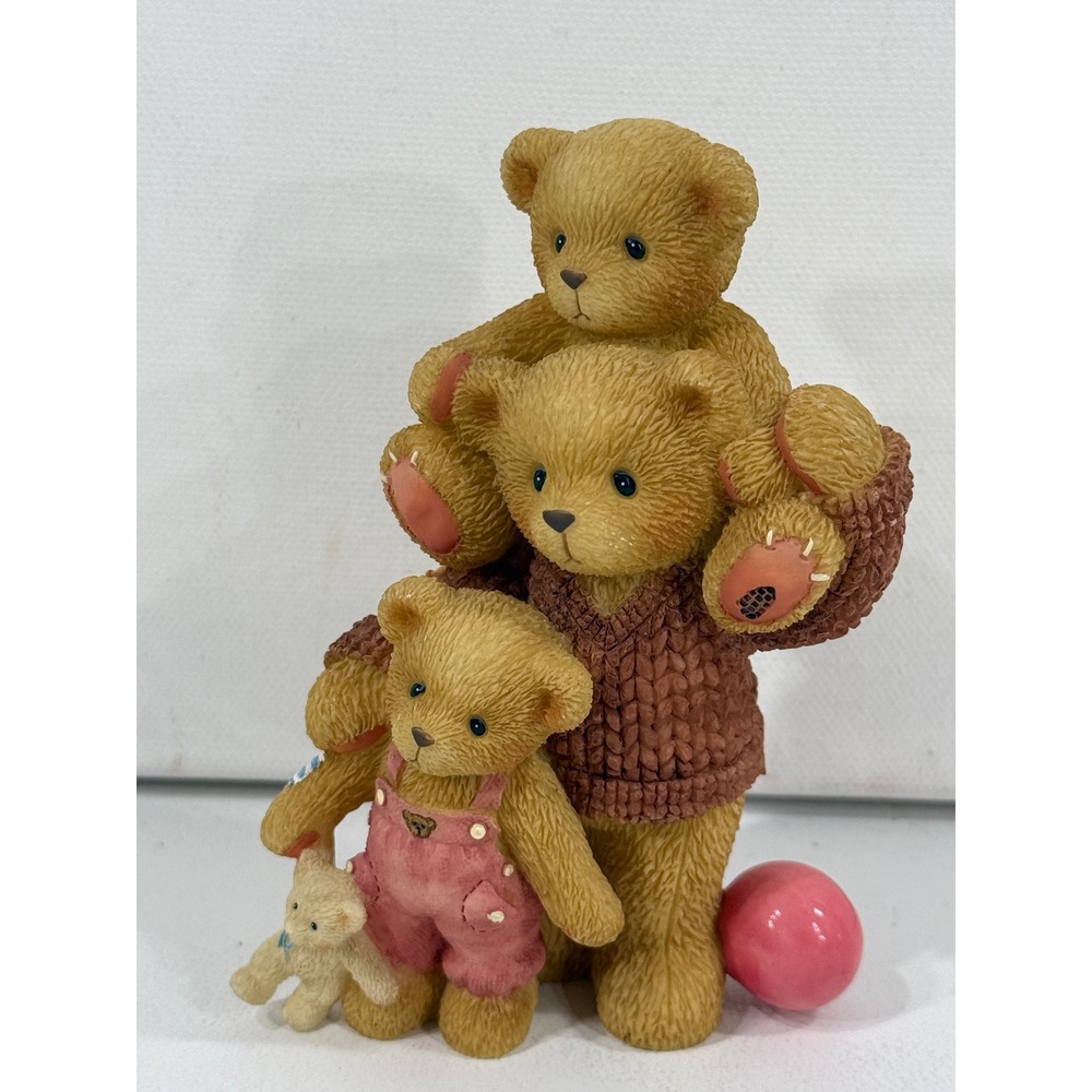 Cherished Teddies Dad Drake Dustee 661791 Father Two Kids Figurine NIB
